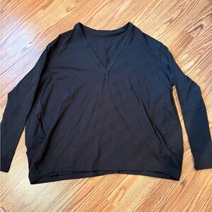 Lululemon Back In Action V-Neck Long Sleeve Shirt